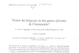 Visión del lenguaje en dos poetas de Concepción