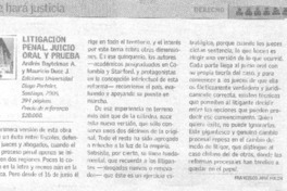 Se hará justicia : derecho