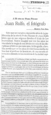 Juan Rulfo, el fotógrafo.