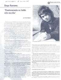 "Practicamente no hablo, sólo escribo" [entrevista]