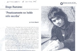 "Practicamente no hablo, sólo escribo" [entrevista]