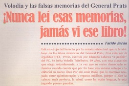 ¡Nunca leí esas memorias, jamás vi ese libro! [entrevista]