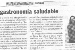 Lanzan libro de gastronomía saludable.