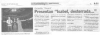Presentan "Isabel, desterrada..."