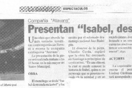 Presentan "Isabel, desterrada..."