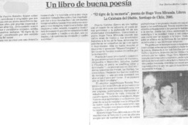 Un Libro de buena poesía.
