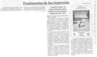 Testimonios de la represión.
