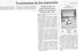 Testimonios de la represión.