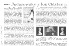 Jodorowsky y los chistes