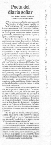 Poeta del diario soñar.