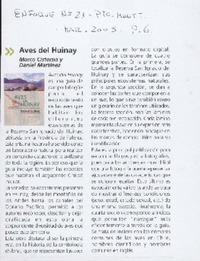 Aves del Huinay Marco Cisterna y Daniel Martínez