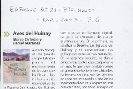 Aves del Huinay Marco Cisterna y Daniel Martínez