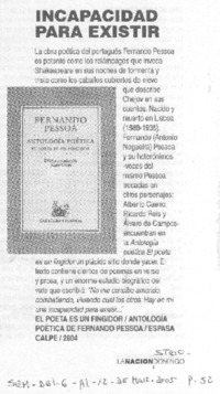 Incapacidad para existir