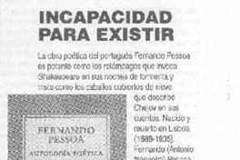 Incapacidad para existir