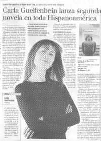 Carla Guelfenbain lanza segunda novela en toda Hispanoamérica