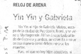 Yin Yin y Gabriela.