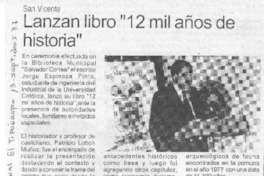 Lanzan libro "12 mil años de historia".
