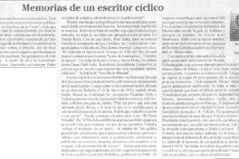 Memorias de un escritor cíclico.