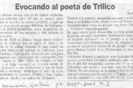 Evocando al poeta de Trilico.