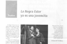 La Negra Ester ya es una jovencita.