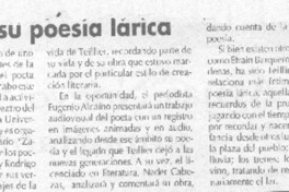 Teillier y su poesía lárica.