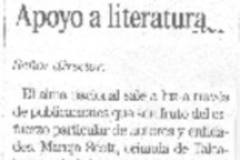 Apoyo a literatura