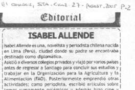Isabel Allende.