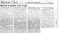 David Valjalo nos deja.