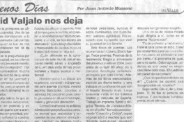 David Valjalo nos deja.