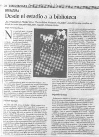 Desde el estadio a la biblioteca.