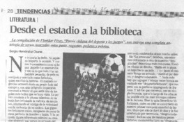 Desde el estadio a la biblioteca.