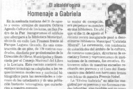 Homenaje a Gabriela