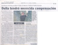 Delia tendrá merecida compensación.