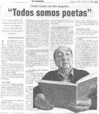 "Todos somos poetas" [entrevista]