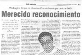 Merecido reconocimiento