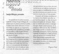 Sergio Villegas presente.