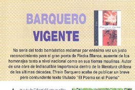 Barquero vigente