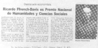 Ricardo Ffrench-Davis es Premio Nacional de Humanidades y Ciencias Sociales.