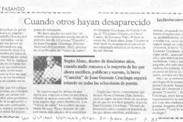 Cuando otros hayan desaparecido.