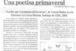 Una poetisa primaveral.