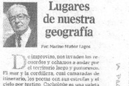Lugares de nuestra geografía.