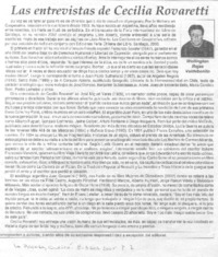 Las Entrevistas de Cecilia Rovaretti.