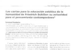 Las cartas para la educación estética