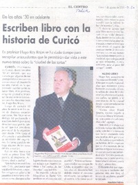 Escriben libro con la historia de Curicó.