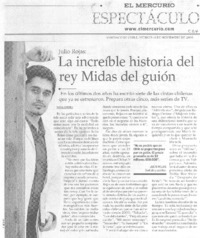 La incleíble historia del rey Midas del guión