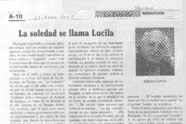 La Soledad se llama Lucila.