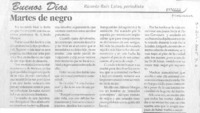 Martes negro.