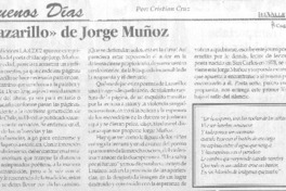 "Lazarillo" de Jorge Muñoz.