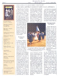 Oscar Castro es llevado a la danza