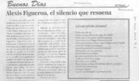 Alexis Figueroa, el silencio que resuena.